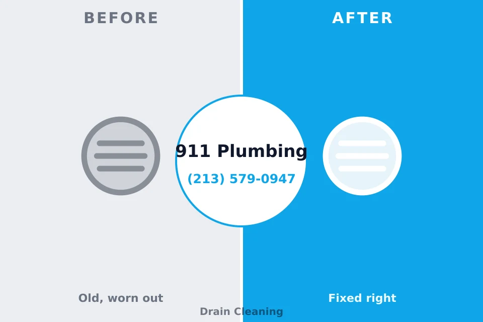 Before and after: plumbing repair Zionsville, IN